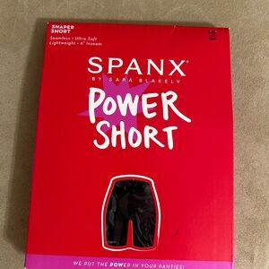 Spanx Shaper Black Short Size Large New